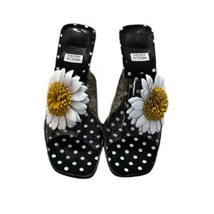 Vintage Timothy Hitsman Flower Wedges Sz 8